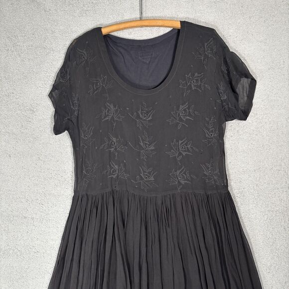 Starina Sheer Maxi Layered Dress Women’s Size S Oversized Witchy Gothic Grunge - Picture 3 of 13